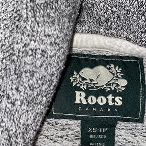 Gray roots zip up hoodie